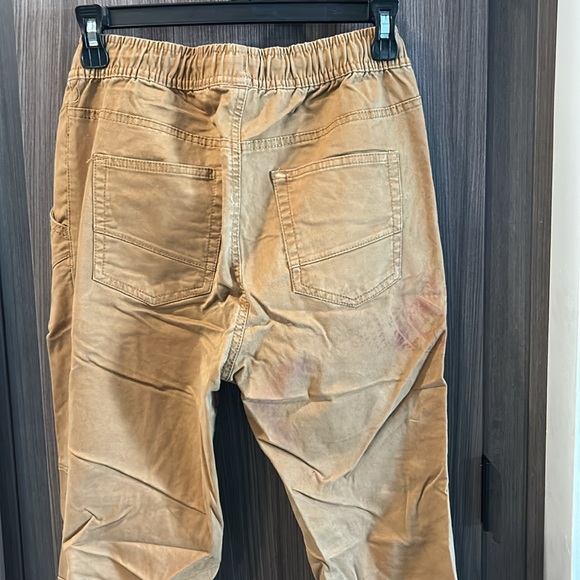 Junior boys camel colored joggers size medium with drawstring size 18 boys - Picture 6 of 8
